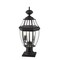 Z-Lite Westover 2 Light Outdoor Pier Mounted Fixture, Black & Clear Beveled 580PHM-533PM-BK - alternate 7